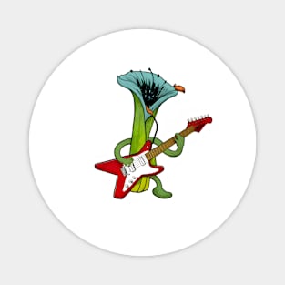 Plant Playing Guitar 2 Magnet